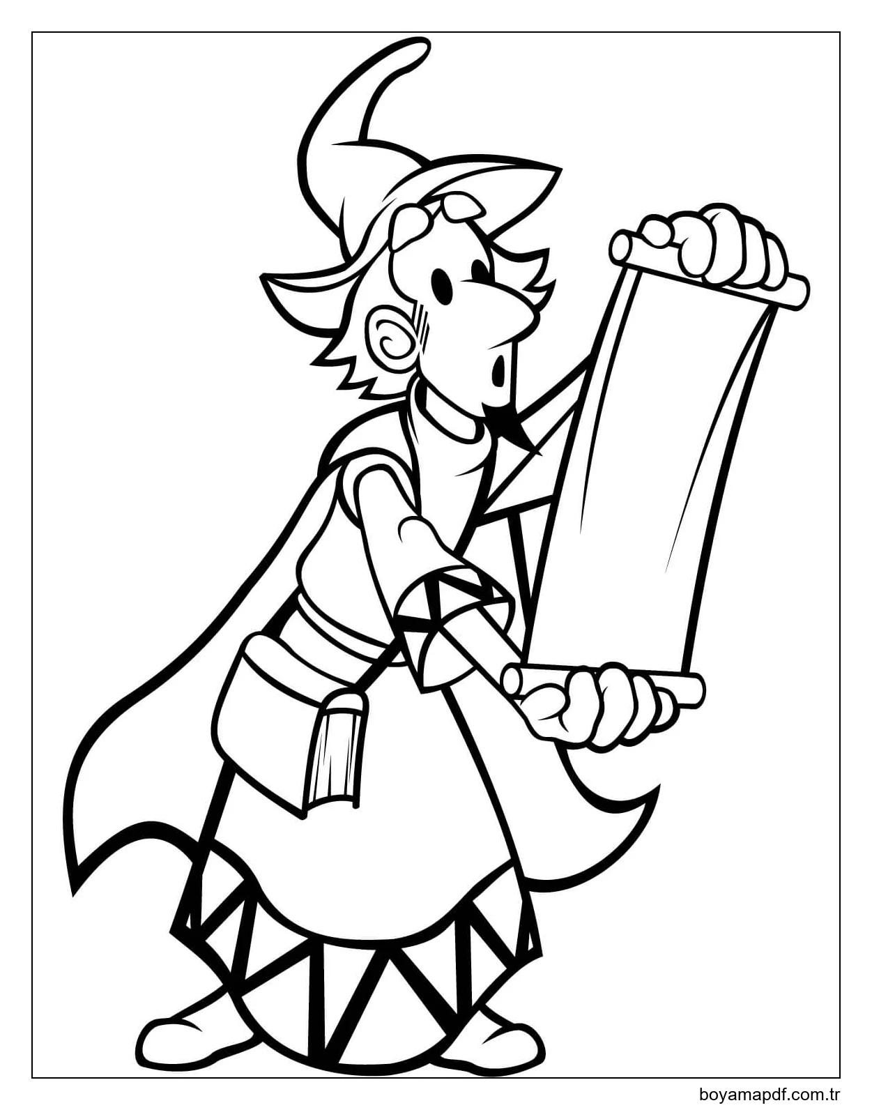 Büyücü Adam karakter çizimi