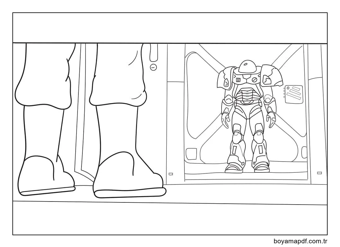 Buzz Lightyear'nın Kıyafeti karakter çizimi