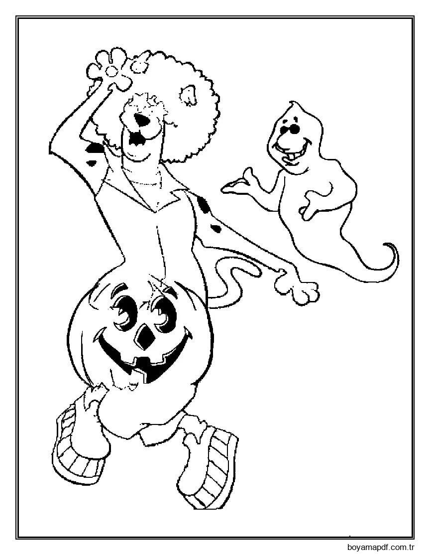 Cadılar Bayramı'nda Scooby Doo karakter çizimi