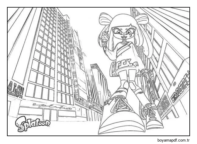 Callie Dünyayı Renklerle Fethediyor karakter çizimi