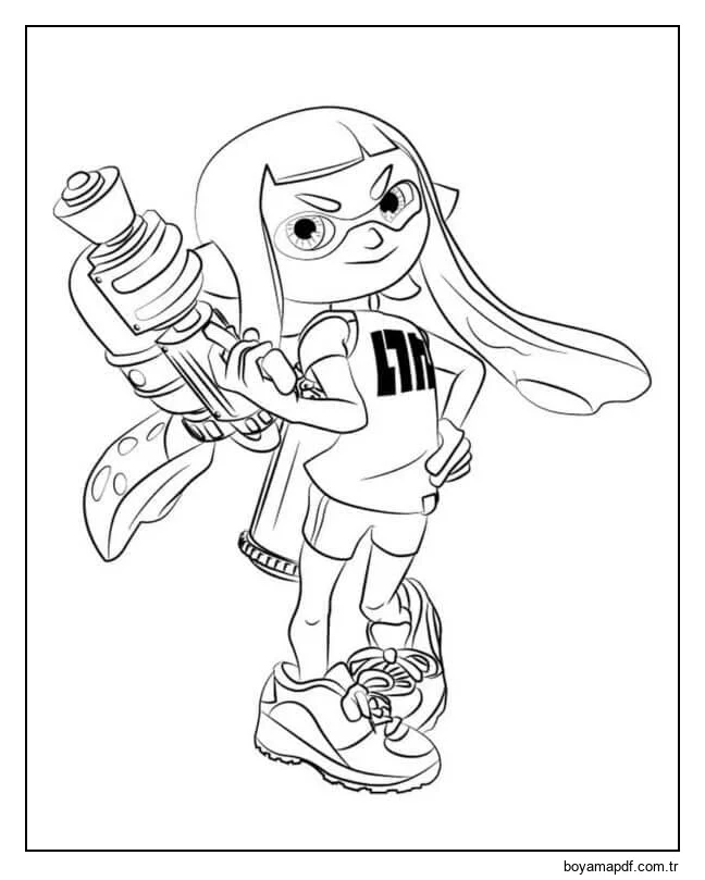 Callie Hayatında Sadece Yüksekliklerden ve Hayaletlerden Korkar karakter çizimi