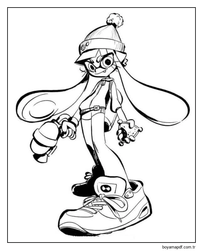 Callie İzlemeyi Seviyor karakter çizimi