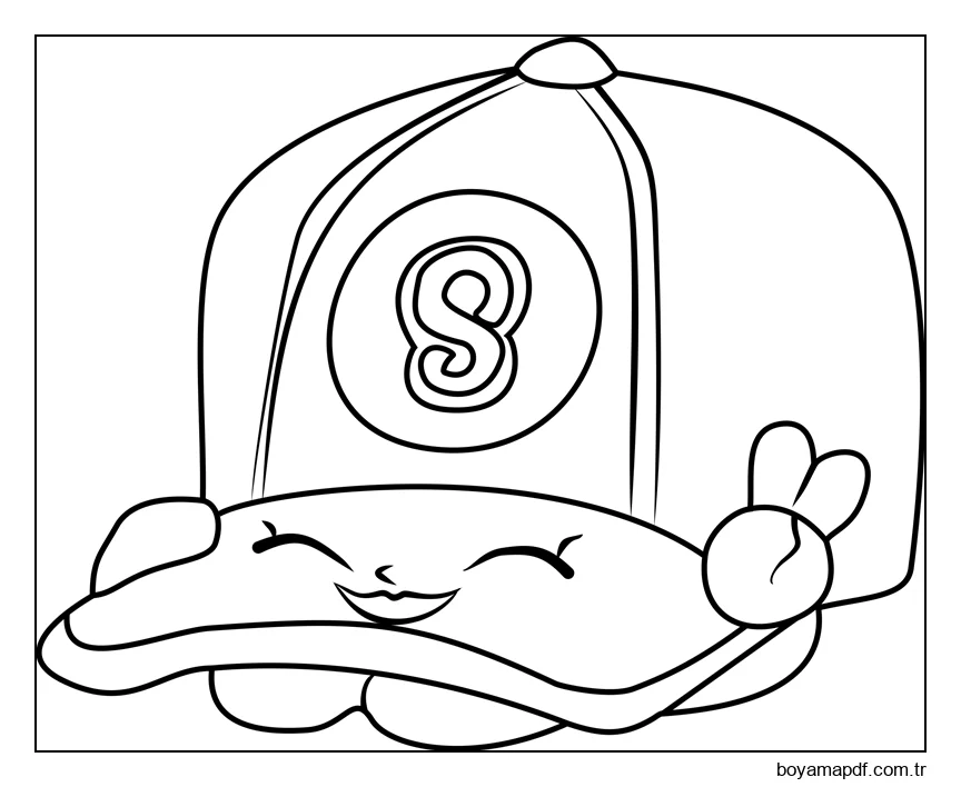 Casper Cap Shopkin karakter çizimi