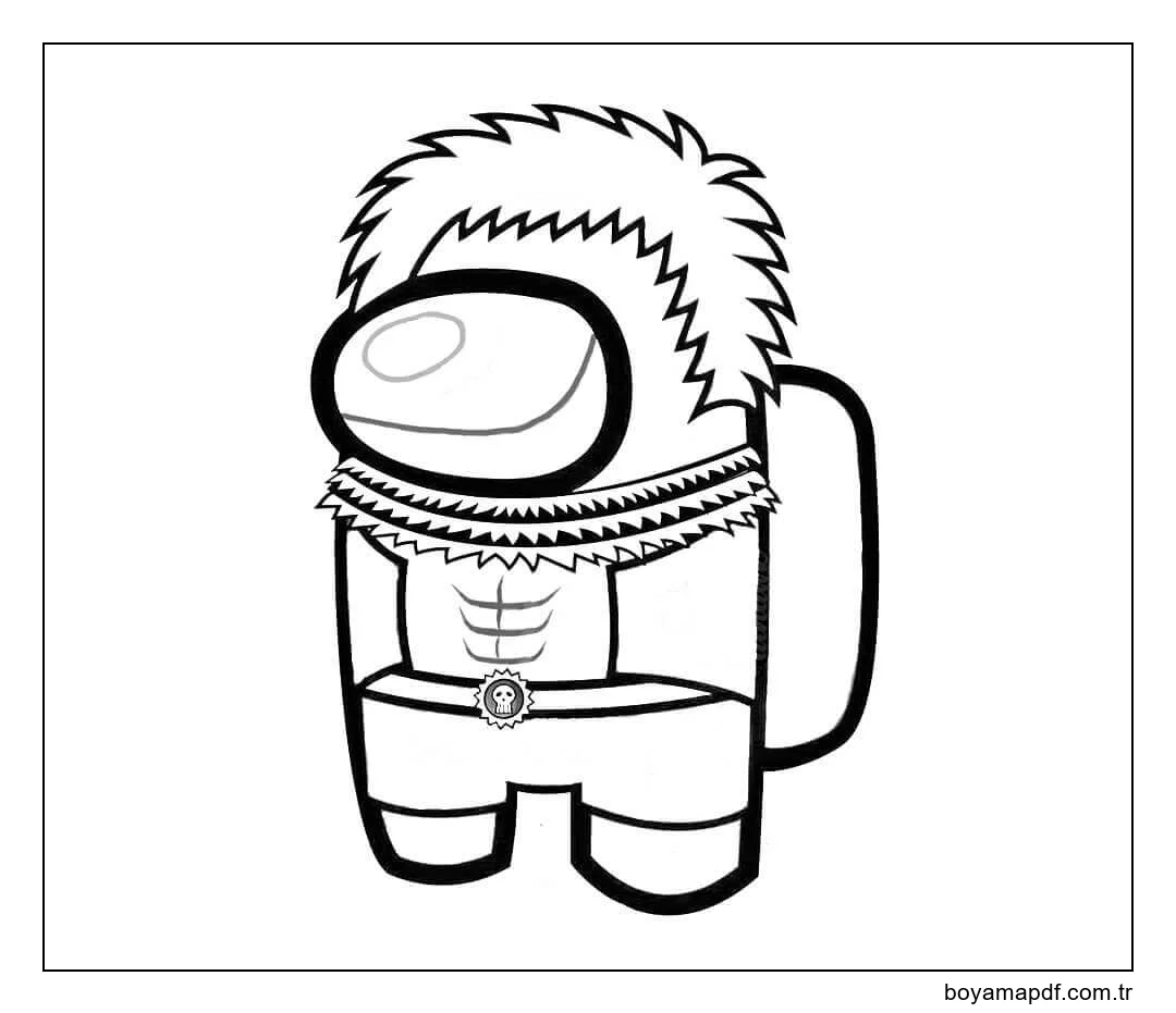 Charlotte Katakuri Among Us karakter çizimi