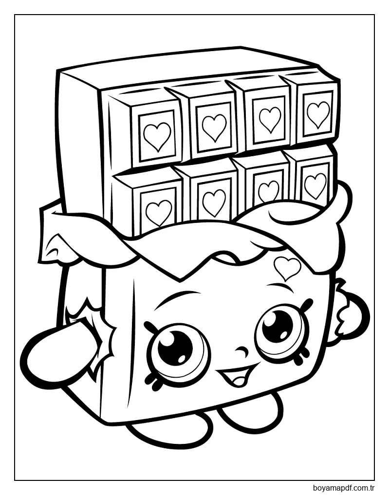 Çikolata Arsiz karakter çizimi