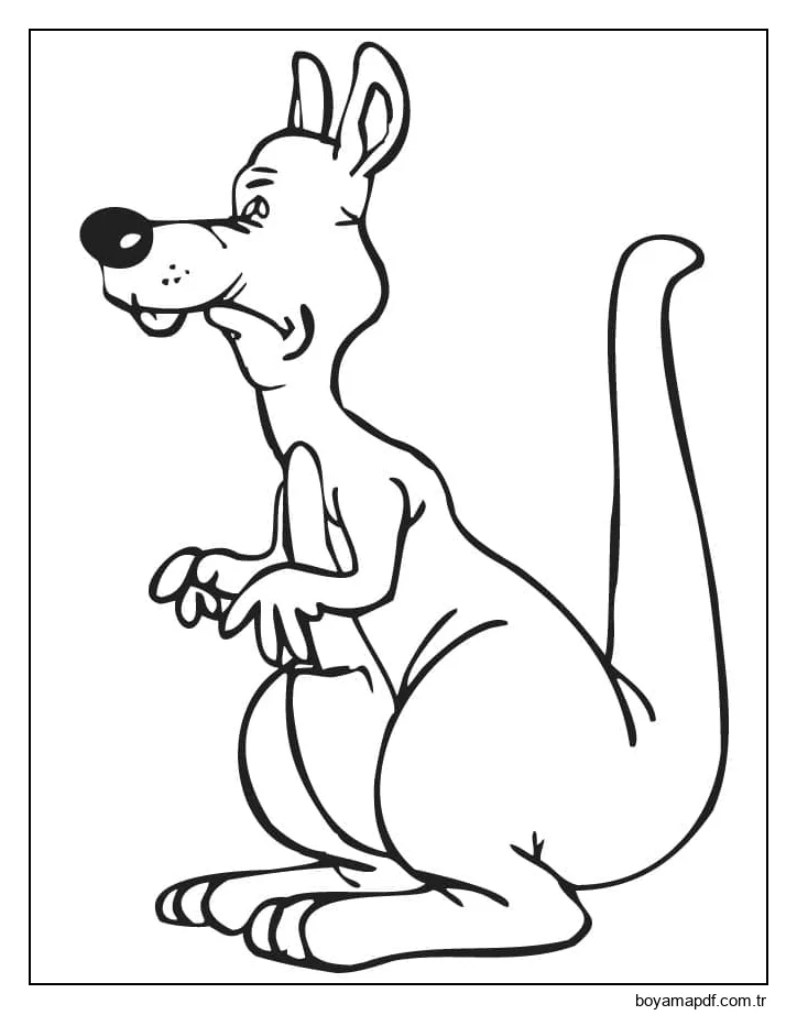 Çizmek Kanguru 2 karakter çizimi