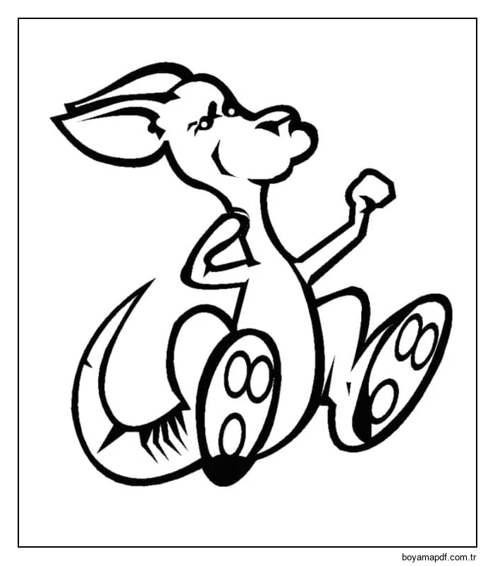 Çizmek Kanguru 5 karakter çizimi