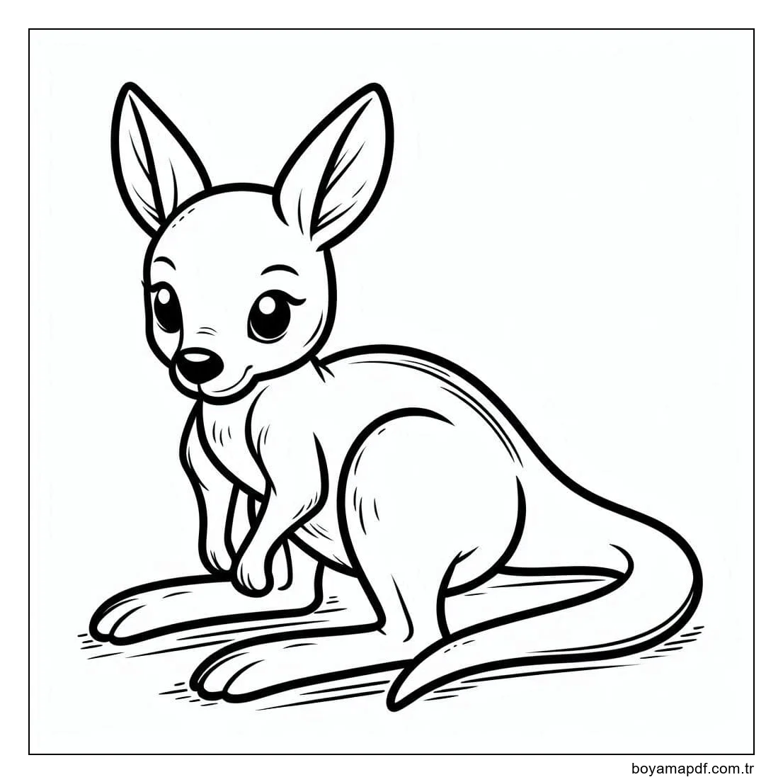 Çizmek Kanguru 7 karakter çizimi