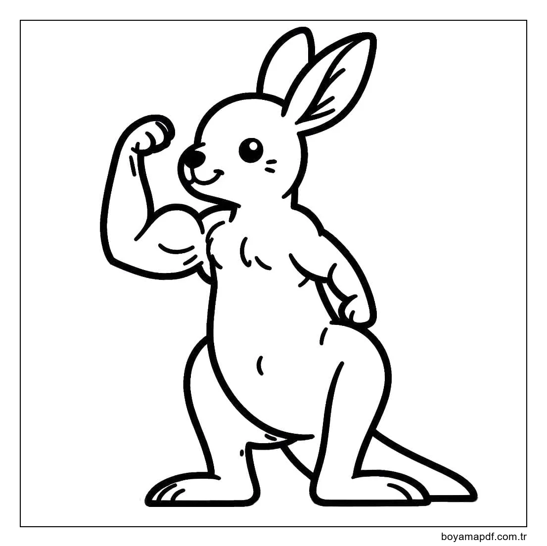 Çizmek Kanguru çocuklar için karakter çizimi