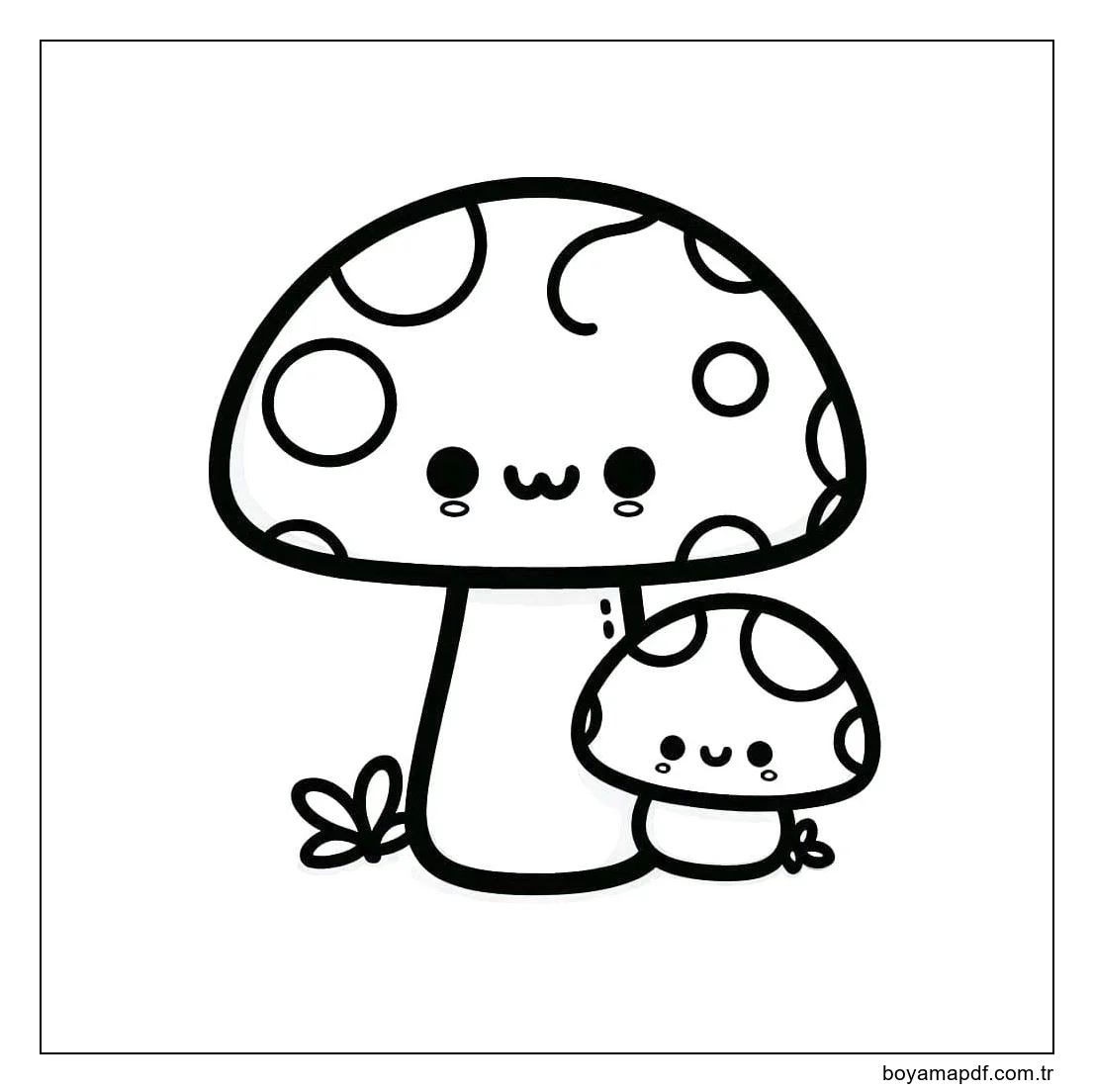 Çizmek Mantar 1 Boyama Sayfası