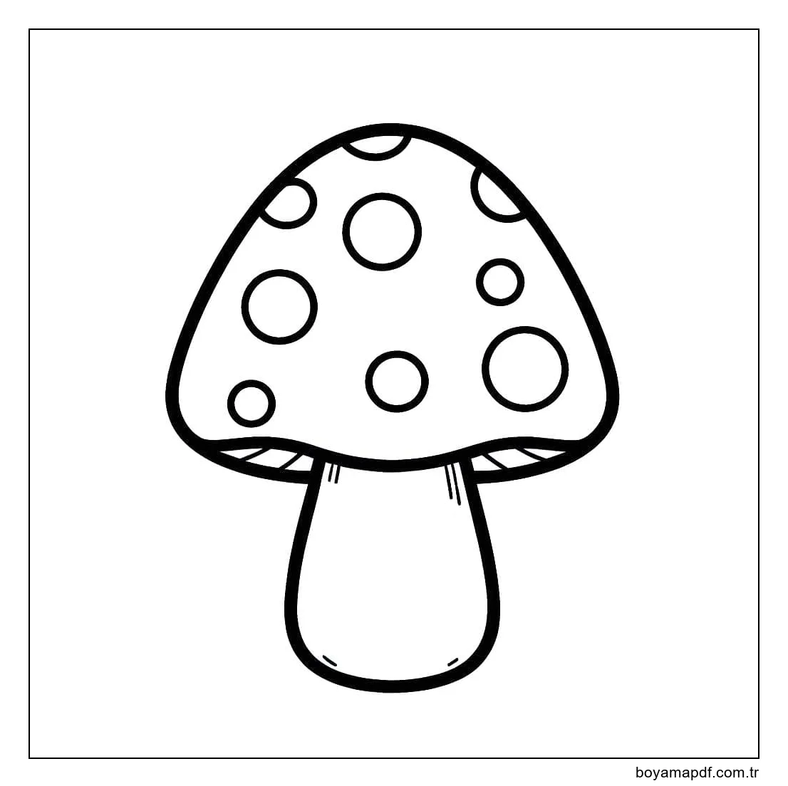 Çizmek Mantar Ücretsiz yazdırılabilir Boyama Sayfası