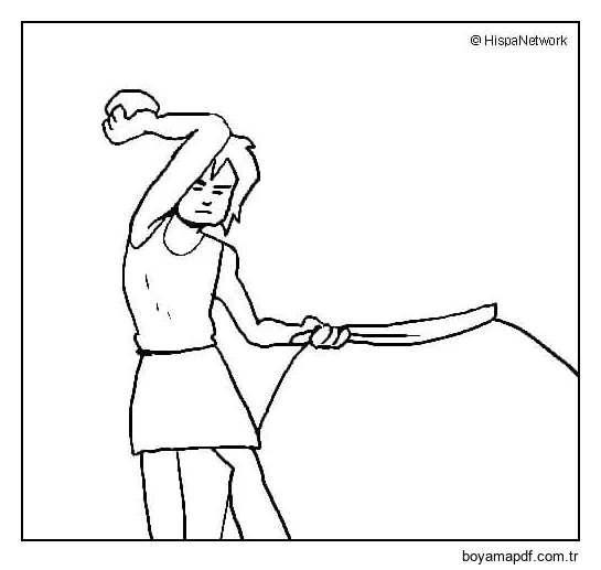 Çocuk Taş Devri karakter çizimi