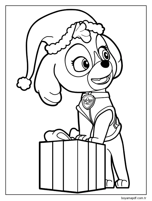 Çocuklar için Paw Patrol yazdırılabilir çizimi Boyama Sayfası