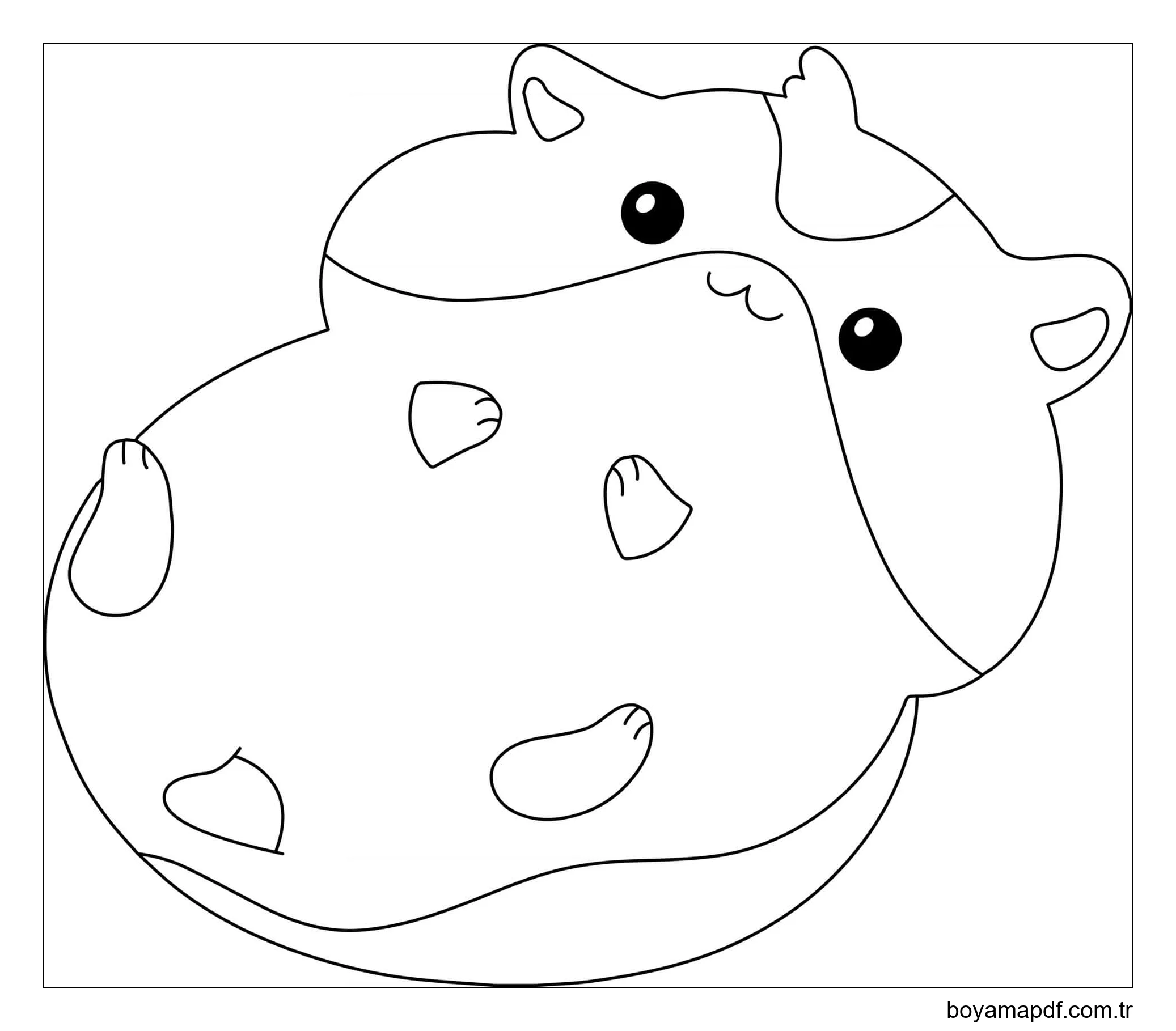 çok Güzel Hamster Güzel karakter çizimi