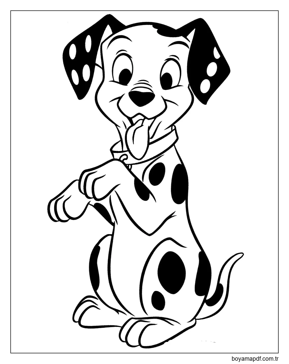 Dalmaçyalı Ayakta karakter çizimi