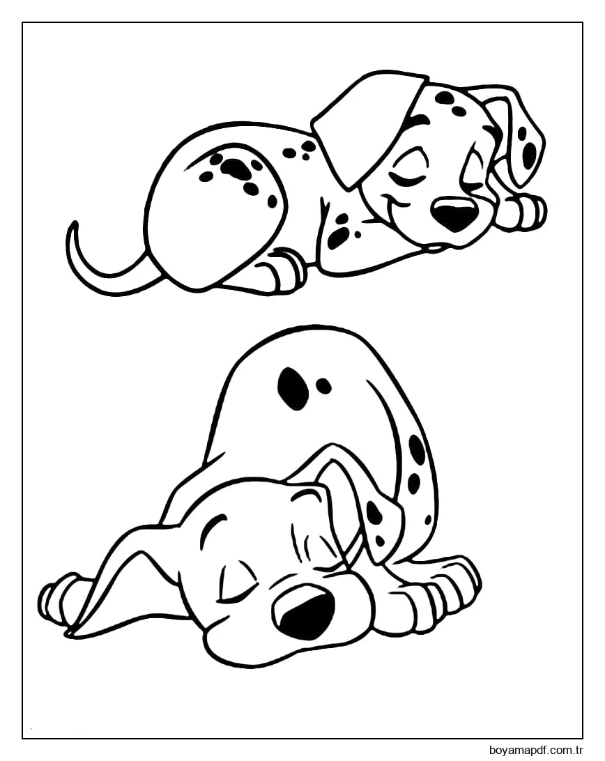 Dalmaçyalı Uyku karakter çizimi