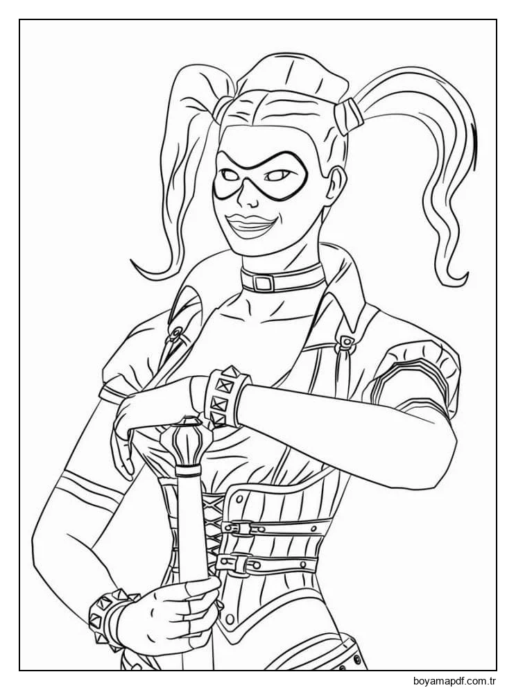 Dc Harley Quinn Güzel karakter çizimi