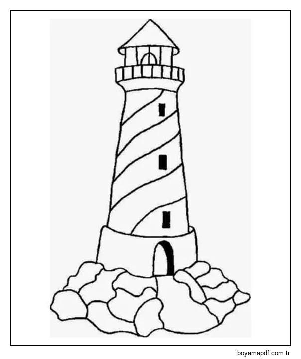 Deniz Feneri ücretsiz karakter çizimi