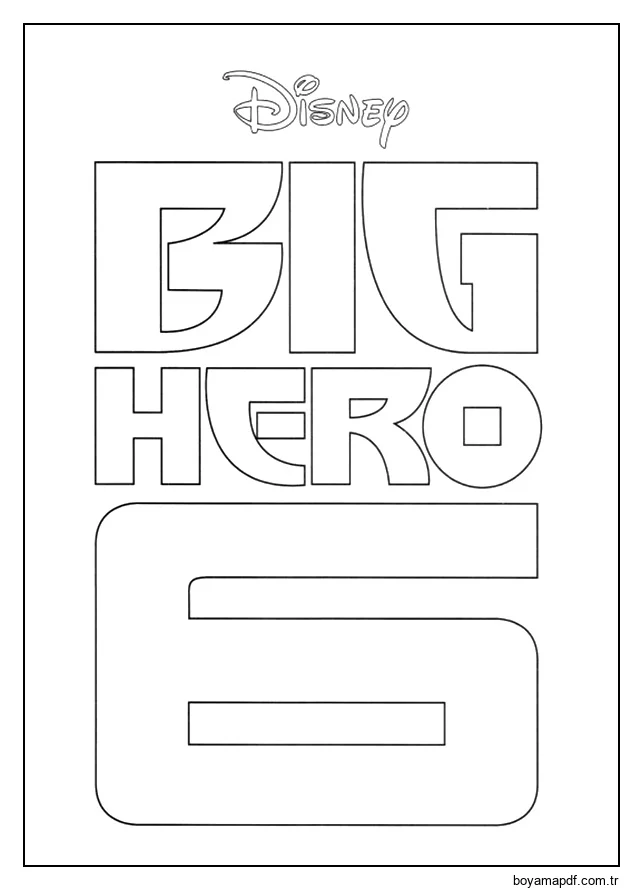 Disney Big Hero 6 karakter çizimi