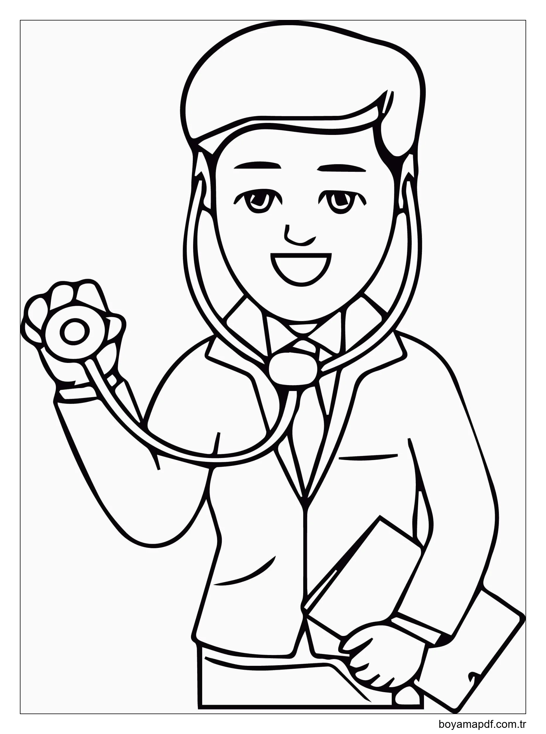 Doktor Yüz Boyama Sayfası