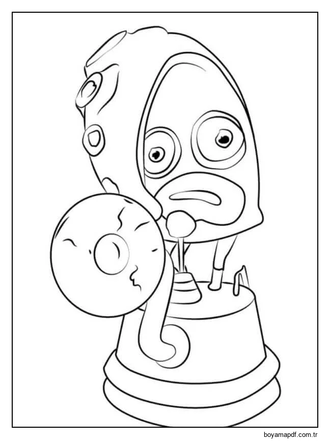 Dünya Dışı Gezegenimizden Değil karakter çizimi