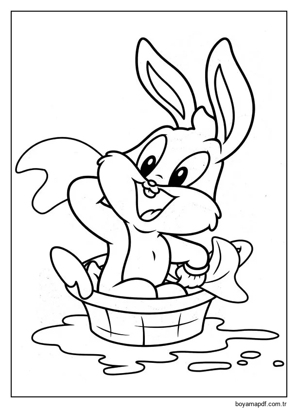 Duş Alırken Bebek Böcekleri karakter çizimi