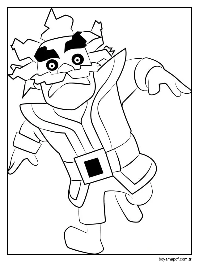 Elektro Büyücü karakter çizimi