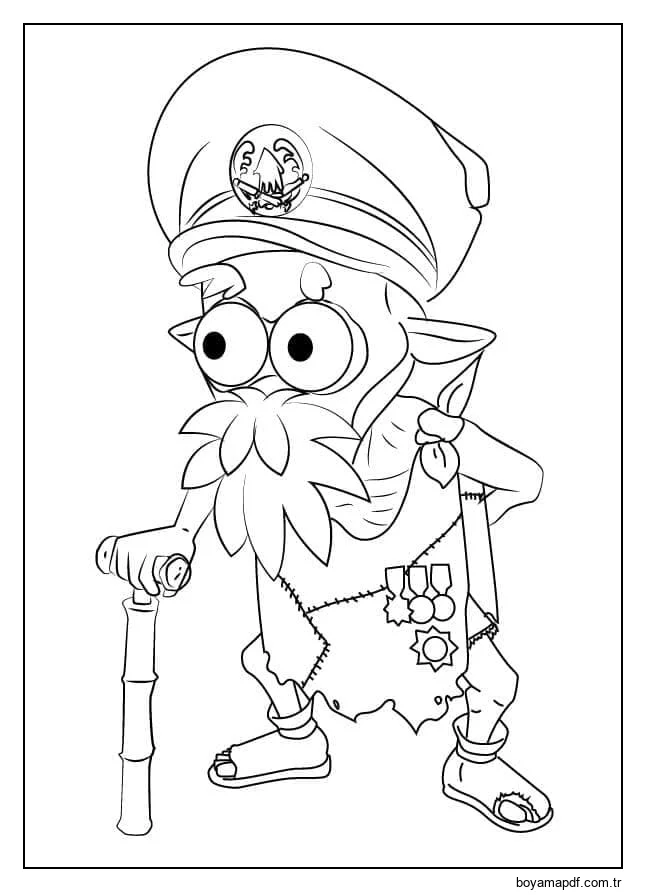 Emekli Kalamar karakter çizimi