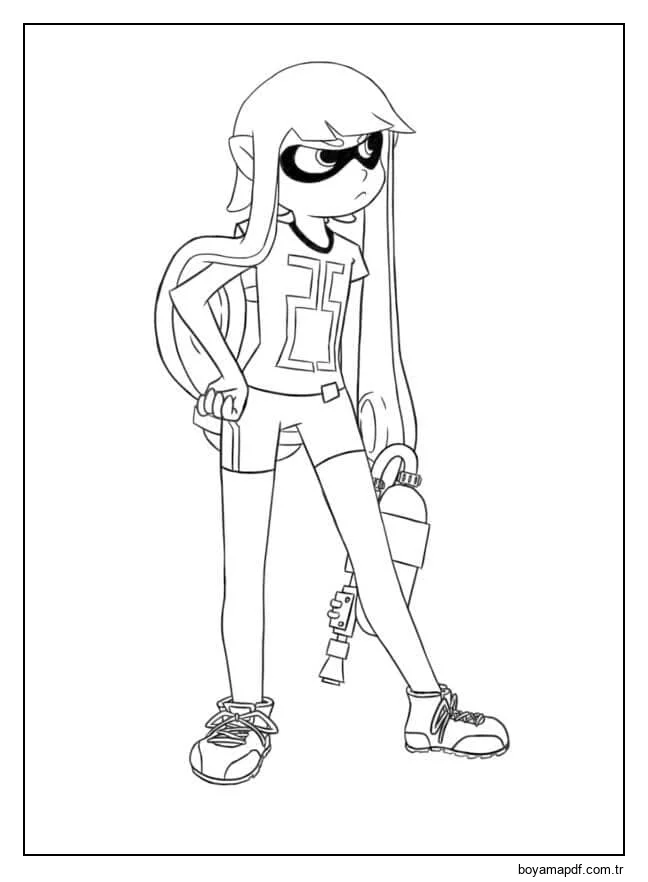 Enerjik Kız Callie karakter çizimi