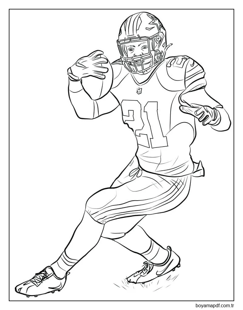 Ezekiel Elliott Boyama Sayfası