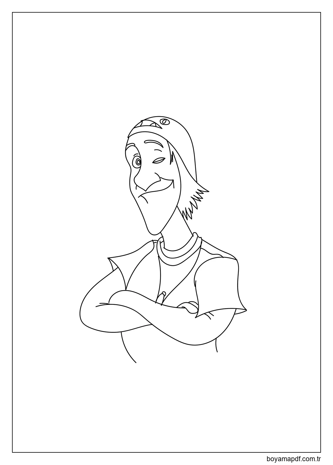 Fred gülümsüyor big hero 6 karakter çizimi