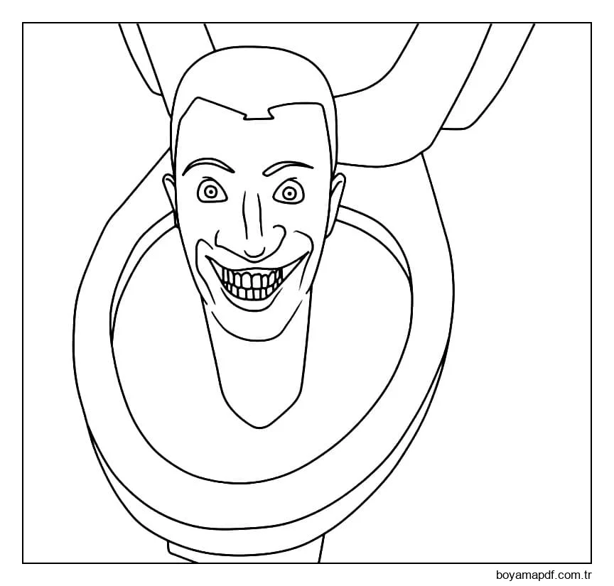 G-Man Skibidi Tuvalet karakter çizimi