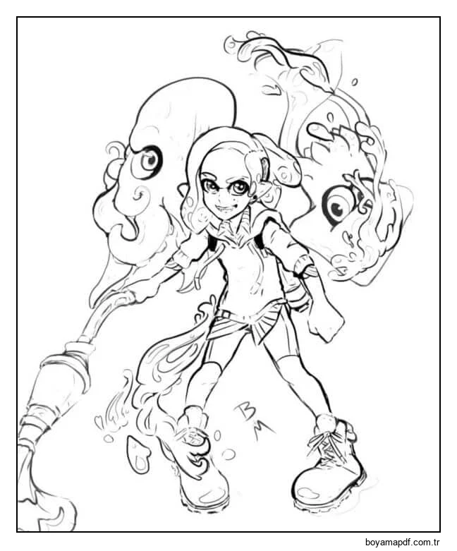 Gergin Bir Oyun Anı karakter çizimi