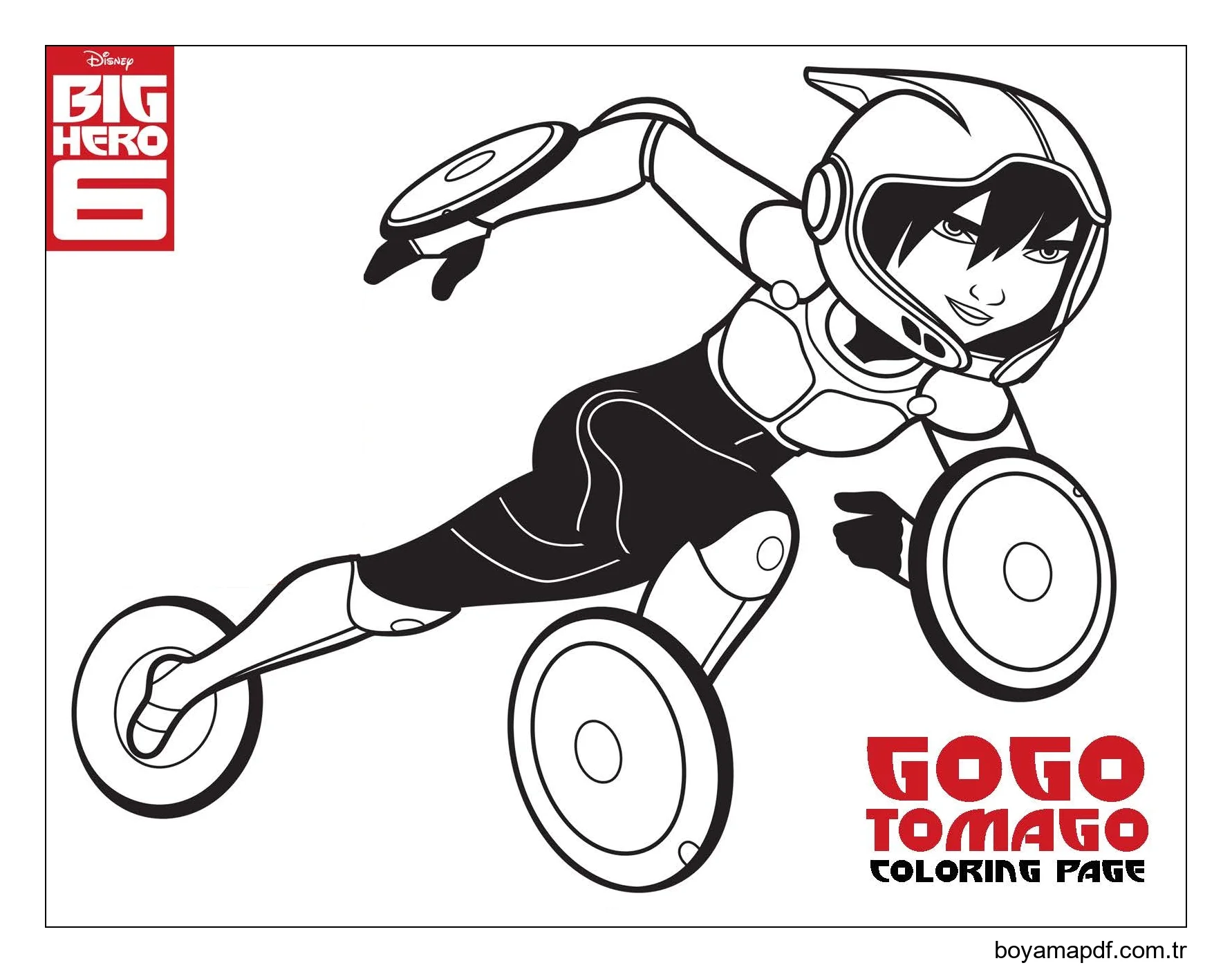 GoGo Tomago Koşma karakter çizimi