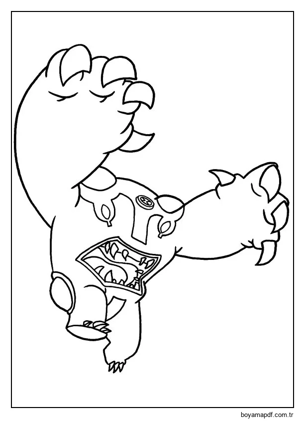 Gülle Dövüşü Boyama Sayfası