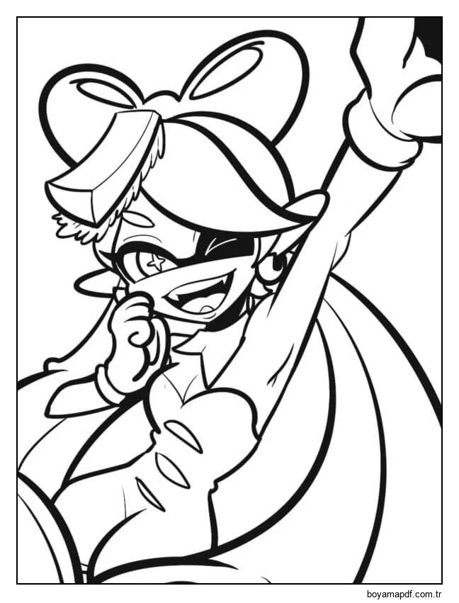 Güzel ve Benzersiz Callie karakter çizimi