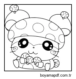 Hamster Miyopi karakter çizimi