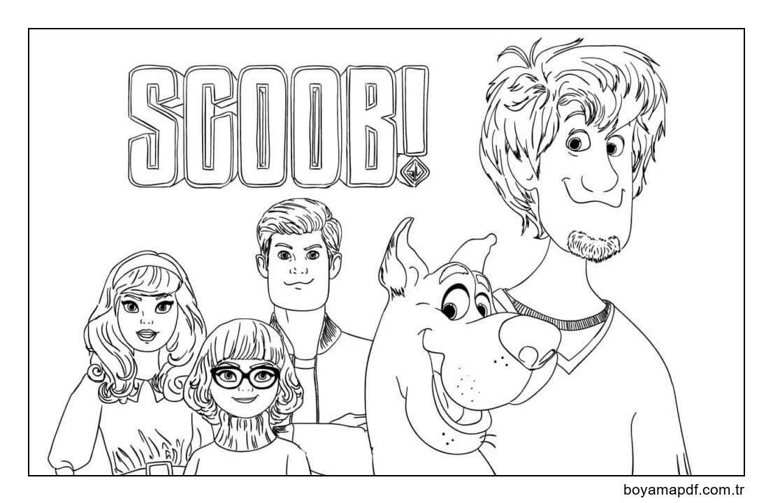 Harika Scooby Doo karakter çizimi