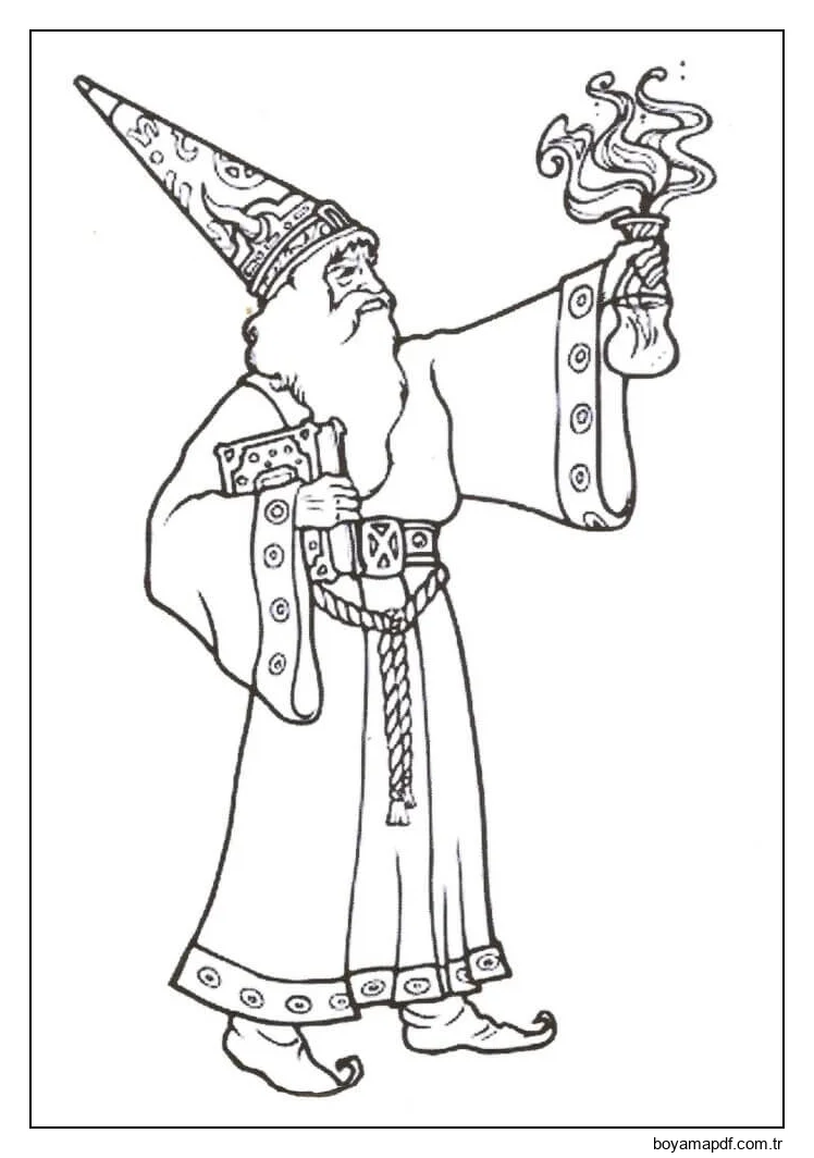 Havalı Sihirbaz karakter çizimi