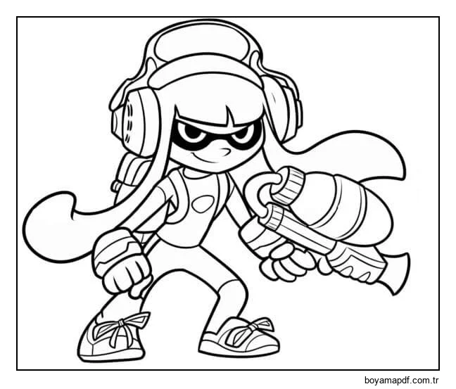 Her Zaman Callie'nin Yüzünde Bir Gülümsemeyle Yaşayın karakter çizimi