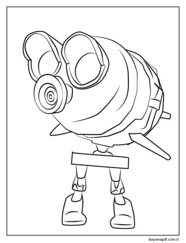 İki Ayaklı Garip Bir Yaratık karakter çizimi