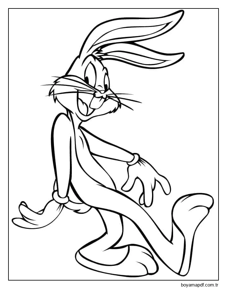 İnanılmaz Bugs Bunny karakter çizimi