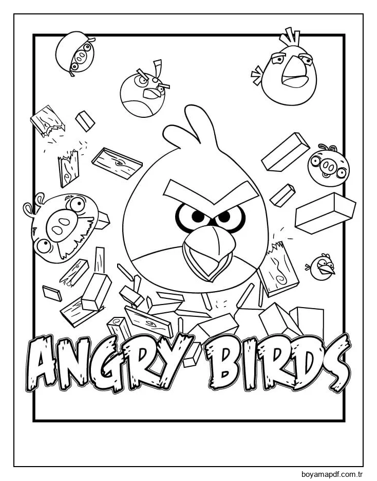 Iyi Angry Birds Boyama Sayfası