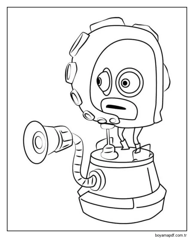 Kalamar İçin Özel Hoparlör karakter çizimi