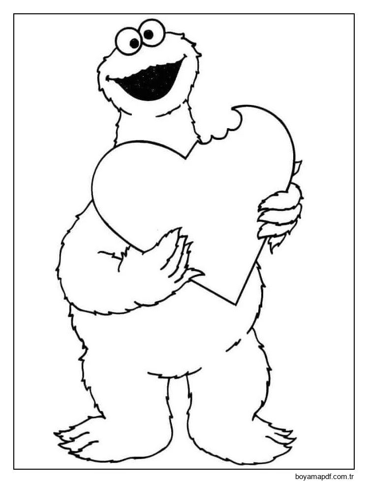 Kalpli Kurabiye Canavarı karakter çizimi