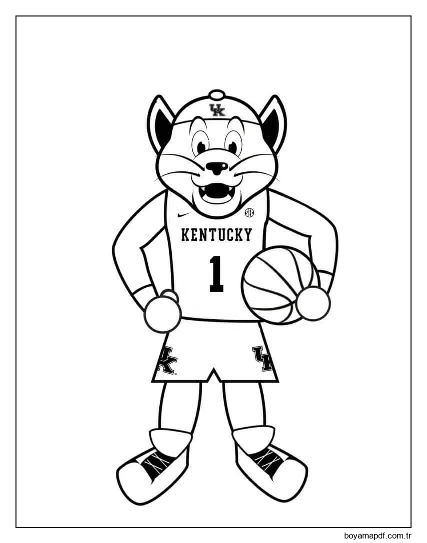 Kaplan Voleybolcu Boyama Sayfası