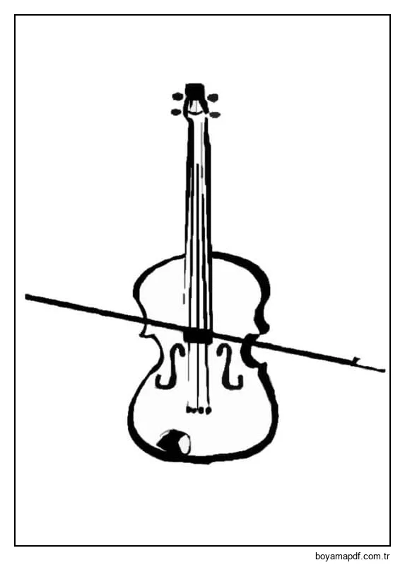Keman Çizimi karakter çizimi