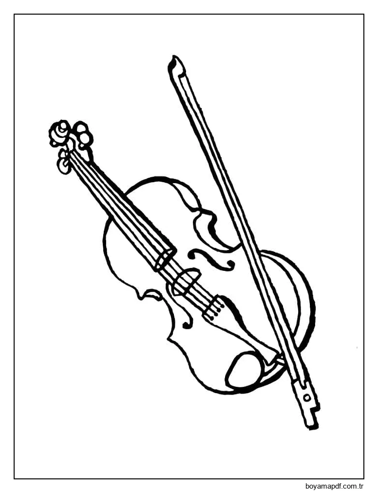 Keman ücretsiz karakter çizimi