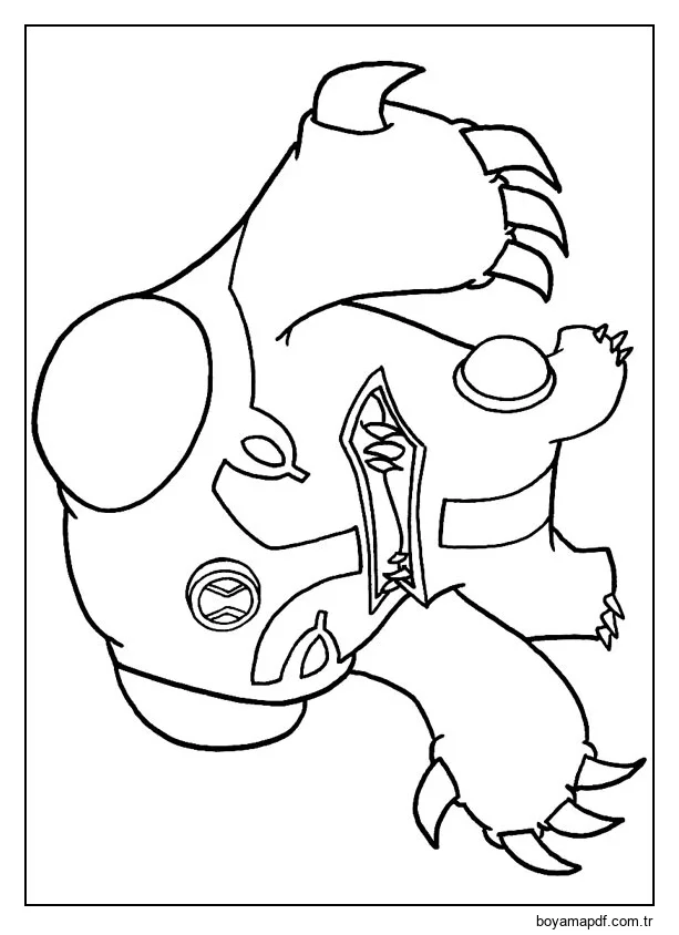 Kızgın Gülle Boyama Sayfası