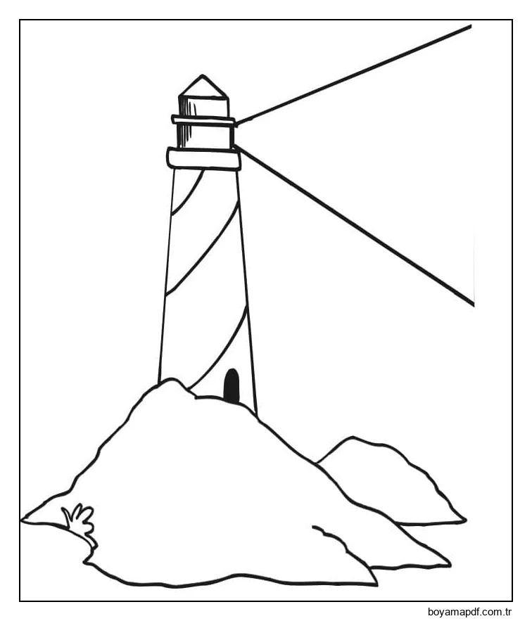 Kolay Deniz Feneri karakter çizimi